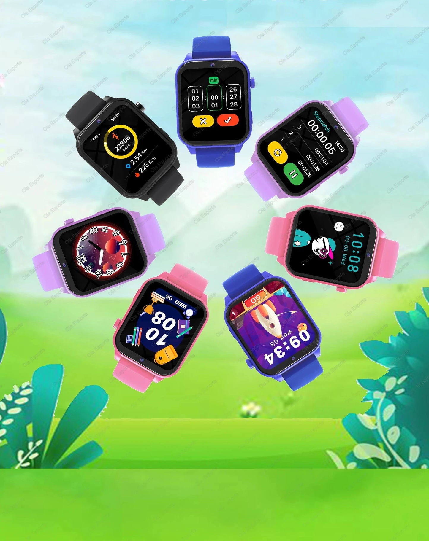 Montre intelligente multifonctionnelle pour enfants